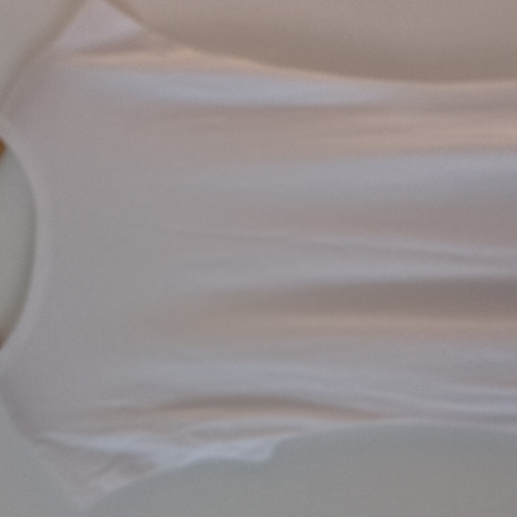 Frame x Revolve fitted flare organic cotton white high low minimalist Maxi Dress - Picture 9 of 10